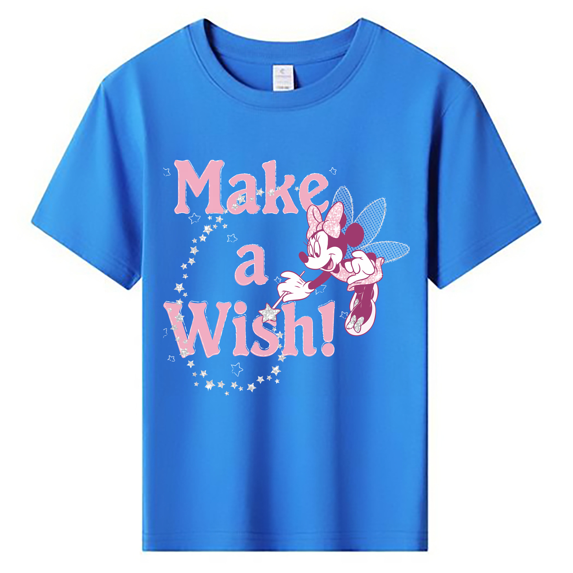 （画像用） ミッキーマウス Mickey Mouse 綿100％キッズTシャツ（フロントプリント）